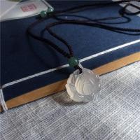 ราคา จี้ดอกบัวเล็กหินโมราสีฟ้าธรรมชาติจี้หยกบัวหยกสำหรับผู้หญิง (20140202177)
