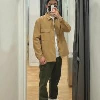 ราคา UNIQLO Youjia 2022สไตล์ฤดูใบไม้ร่วงและฤดูหนาว Ujia เสื้อผ้าผู้ชาย ผู้หญิงเสื้อทรงหลวมผ้าฝ้ายลำลองมีกระเป๋า445053เสื้อแจ็คเก็ต (20149319722)