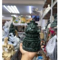 ราคา แกะสลักพระพิฆเนศ หน้าตัก3นิ้ว หินเขียวอินเดีย (21218233581)