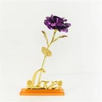 ราคา Galaxy Rose Eternal 24K Gold ดอกไม้ฟอยล์พลาสติกดอกกุหลาบประดิษฐ์ของขวัญวันวาเลนไทน์ Golden ดอกไม้สำหรับงานแต่งงานตกแต่ง (21171147135)