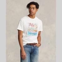 ราคา Sale Polo Ralph Lauren เสื้อยืดผู้ชาย Tee Classic Fit Jersey Graphic T Shirt รุ่น MNPOTSH1N821819 สีขาว (20809175735)