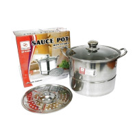 ราคา Home Cool หม้อสตูว์นึ่ง ฝากระจก หม้อสตูว์ 22 ซม หม้อสตูลทรงสูง หม้อสตูว์สูง หม้อต้มทรงสูง หม้อสแตนเลส หม้อนึ่ง รับประกันของแท้ (20849877055)