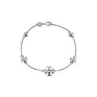 ราคา Tory Burch สร้อยข้อมือโลหะเนื้อสัมผัสขนาดไล่ระดับสีเรียบป้ายสี่เหลี่ยมกำไลข้อมือปรับได้ตามต้องการสำหรับผู้หญิง high quality (17315925909)