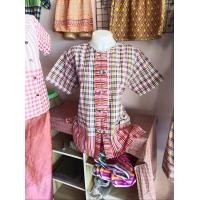 ราคา เสื้อคอกลมทรงฮ่อม เสื้อผ้าขาวม้าคอกลม กระดุมจีน กระดุมสานจริง ใส่ทำงาน เสื้อวัฒนธรรม (16237709732)