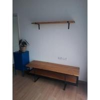 ราคา ชั้นวางทีวี สไตล์ล อฟท์ ไม้จริง โต๊ะวางทีวี ตู้วางทีวีชั้นวางชั้นทีวีไม้จริง ไม้สน (13104280006)