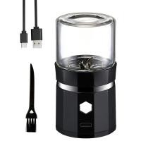 ราคา Mini Electric Grinder Portable Vanilla Grinder USB Rechargeable Mill with a Cleaning Brush for Herb Tea Rosemary (15445759266)