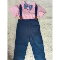 ราคา ชุดเอี๊ยมเด็กชาย น้องๆ ใส่แล้วหล่อ เท่มากๆ ครบเซ็ต 4 ชิ้น เนื้อผ้าคอตตอน 100 ใส่สบาย ไม่ร้อน ไม่คัน ใส่ออกงาน D173 ชุดเด็ก สายรัด (16489885285)