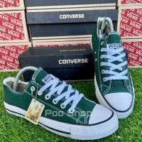 ราคา Converse คอนเวิร์ส รองเท้าผ้าใบ ใส่ได้ทั้งหญิงและชาย มีไซส์36 45 สีเขียวเข้ม พร้อมส่ง (18879951279)
