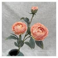 ราคา ดอกโบตั๋นปลอม ช่อดอกโบตั๋นปลอม ดอกไม้งานแต่งงาน ประดับแจกัน ช่อละ3ดอก สไตล์ย้อนยุค (15108205435)