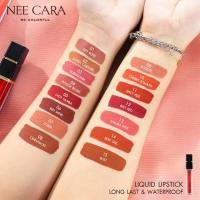 ราคา ลิปจุ่มเนื้อแมท พร้อมส่ง ถูก ของแท้ N976 ลิปจุ่มเนื้อแมทกันน้ำ Nee Cara Water Shine Liquid Lipstick (7121124702)