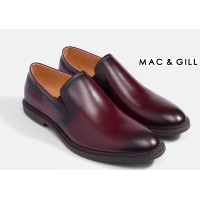 ราคา Mac Gill รองเท้าหนังแท้แบบ Slipon VENEZIA business Leather Loafer original 100 Burgundy red (10844502512)