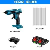 ราคา ปืนกาวร้อนละลายพร้อมกาวแท่ง11ชิ้นสำหรับ Makita อุปกรณ์ศิลปะแบบทำมือศิลปะงานซ่อมงานฝีมือซีลขนาด11มม ใช้ความร้อนด้วยไฟฟ้า7500มิลลิแอมป์ต่อชั่วโมงร้อนเชื่อมด้วยลมร้อน (19269979959)