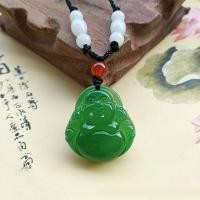 ราคา ฟรีเชือกสร้อยคอหยกรูปพระพุทธเจ้าสำหรับผู้หญิงผู้ชายสร้อยคอหยกโมราสีขาวสง่างาม (19600409764)