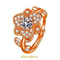 ราคา Kemstone แผ่นทองหรูหราชุบเงินเงาลูกบาศก์เพทายแหวนหมั้น แต่งงานเพชรดอกกุหลาบสำหรับผู้หญิงของขวัญหมั้นเครื่องประดับงานแต่งงาน (20194403160)