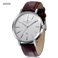 ราคา HAIYES เหล็กกันน้ำเต็มรูปแบบนาฬิกาแบรนด์ชั้นนำควอตซ์แบบเรียบง่ายบางเฉียบสำหรับผู้ชายนาฬิกาข้อมือเสื้อผู้ชาย (19202525943)