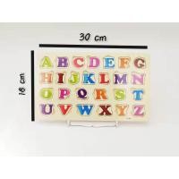 ราคา จิ๊กซอว์ จิ๊กซอว์กระดานไม้ ABC123 ตัวต่อกระดานไม้ ตัวอักษรไม้ตัวอักษรภาษาอังกฤษและตัวเลข จิ๊กซอว์ปริศนา ของเล่นการศึกษา (6296686905)
