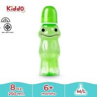 ราคา ถูกและดี l Kiddo ขวดนม หมี เป็ด กบ ขนาด 8 oz ขวดนมคอแคบ ขวดใส่น้ำนม พร้อมส่ง (14536129833)