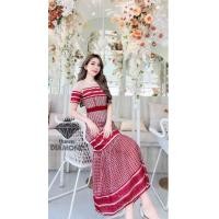 ราคา ป้าย Love lady เดรสยาวลูกไม้ยาว ทรงสวยใส่เข้ารูปผ้าเนื้อดี (20964898590)