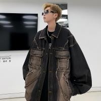 ราคา เสื้อแจ็คเก็ตยีนส์ชายรุ่ยทำเก่าสำหรับฤดูใบไม้ผลิและฤดูใบไม้ร่วงเสื้อแจ็คเก็ตสไตล์อเมริกันสำหรับวัยรุ่นวินเทจสไตล์ญี่ปุ่นหล่อเท่แบรนด์ยอดนิยมลำลองไล่ระดับสีสำหรับผู้ชาย (21024261472)