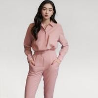 ราคา Closet Crush Co ord set with matching long sleeves shirt and high waist pants Pink เซ็ตเข้าชุดกับเสื้อเชิ้ตแขนยาวและกางเกงขายาวเอวสูง (21298312396)