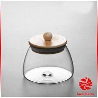 ราคา Local home โหลแก้วฝาไม้เก็บวัตุดิบ ทรงโอ่ง กระปุกใส่ขนม ขวดใส่เครื่องปรุง Food Storage (18601211181)