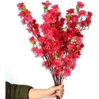 ราคา 10Pcs Spring Peach Blossom Cherry Plum Bouquet Branch Silk FlowerArtificial Flowers Fake Flower for Wedding Home Office Party Hotel Table Decoration (19227503854)