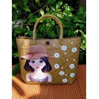 ราคา กระเป๋ากระจูดสาวผมสั้นใส่หมวก10 10 (5901638223)