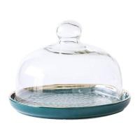 ราคา Cake Stand Cake Plate Server with Dome Dessert Cake Cover Butter Dish Dome Tray Plate Fruit Platter 6 Inch (13935942251)