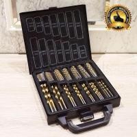 ราคา DOMINIC ชุดดอกสว่านเคลือบไทเทเนียมอย่างดี 99 ชิ้น ขนาด 1 5 10 MM เจาะเหล็ก สแตนเลส ไม้ พร้อมกล่องเหล็กอย่างดี (370576788)