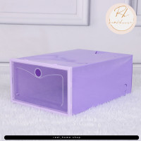 ราคา พร้อมส่ง กล่องรองเท้า ชั้นวางรองเท้า กล่องรองเท้า พลาสติกแข็ง มีให้เลือก 2ขนาด ราคาต่อ 1 กล่อง (21193621337)