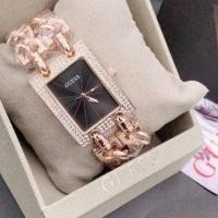 ราคา Guess สายโซ่ล้อมเพชร นาฬิกาหรูงานดี แถมฟรีกล่องหมอน ผ้าเช็ด เซ็ทเวลา (19004463783)