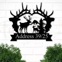 ราคา FudFudAR ฝุด ฝุด อะ ป้ายบ้านเลขที่ แบบที่ 35 บ้านเลขที่กวาง หัวกวาง ข้อความตัวอักษรแจ้งในแชท ทำจากอคิลิค acrylic สไตล์ modern minimal ติดผนัง (14282538700)