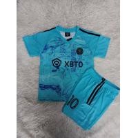 ราคา STAR5ชุดกีฬาฟุตบอลเด็กแขนสั้นเสื้อ กางเกง ลายสโมสรอินเตอร์ไมอามี่ สีฟ้าอ่อนปี2024 สกรีนชื่อเมสซี่ เบอร์10สินค้าคุณภาพเกินราคาใหม่ล่าสุด (21016384384)