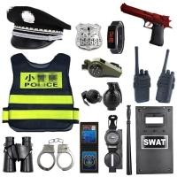 ราคา เด็กชุดตำรวจแมวดำนายอำเภอเด็กตำรวจจราจรหมวกใหญ่ไฟฟ้าของเล่นCSชุดเด็กชายและเด็กหญิงของขวัญวันเกิด (20757381162)