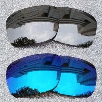 ราคา เลนส์โพลาไรซ์สำรอง2คู่สำหรับ Oakley Mainlink OO9264กรอบแว่นกันแดด57มม ติดตั้งได้ง่าย ใส่ได้พอดี ป้องกันรังสียูวี100 ดำ เงิน (20269427132)
