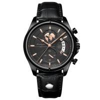 ราคา POEDAGAR Men Watch Fashion Chronograph Leather Quartz Watches Waterproof Luminous Top Brand Luxury Casual Sport Men S Wristwatch (16376320891)