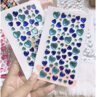 ราคา สติ๊กเกอร์คริสตัลหัวใจ ดอกไม้ สติ๊กเกอร์เพชรหัวใจ สติ๊กเกอร์ตกแต่งคริสตัล พร้อมส่งจากไทย (18993724937)