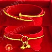 ราคา ผ่อน0 บัตรเครดิต กำไล ข้อมือ กึ่งกำไล 2 สลึง 7 6 กรัม 96 5 หัวบัว 2สี ลงยา พร้อมใบรับประกันทุกชิ้น (16427994023)