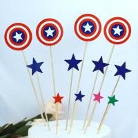 ราคา 3 ชิ้น การ์ตูนค้างคาว สุขสันต์วันเกิด คัพเค้ก ท็อปเปอร์ ซูเปอร์ฮีโร่ วันเกิด เค้ก ท็อปเปอร์ สําหรับเด็ก งานเลี้ยงวันเกิด อุปกรณ์ตกแต่งเค้ก (20604182309)