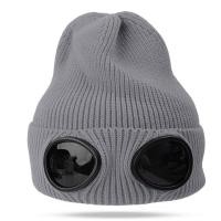 ราคา ดาราพอง หมวกถักขนสัตว์แว่นตานักบินกำมะหยี่หนาอบอุ่นหมวกสกีอเนกประสงค์กันลมสำหรับฤดูใบไม้ร่วงและฤดูหนาว (20691812101)