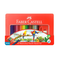ราคา FABER CASTELL สีไม้นกแก้ว 48 สี กล่องเหล็ก (16472516341)