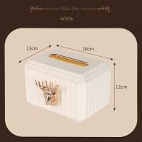 ราคา KS กล่องใส่ทิชชู่ กล่องทิชชู่ พลาสติก รูปหัวกวาง หรูหรา สําหรับตกแต่งบ้าน ห้องนั่งเล่น กล่องใส่กระดาษทิชชู่ หัวกวาง สําหรับเคาน์เตอร์ (20144023332)