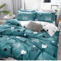 ราคา ลายแมว ชุดผ้าปูที่นอน ครบชุด 6 ชิ้น ผ้าปู ผ้านวม ปลอกหมอน ปลอกหมอนข้าง (16945903361)