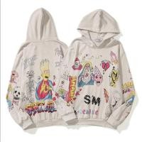 ราคา 2023ใหม่ จุด แฟชั่น SAINT MICHAEL 21SS ใหม่ Simpson Graffiti Distressed ลำลองแขนยาว Hooded เสื้อกันหนาว (19771447473)