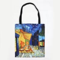 ราคา Van Gogh กระเป๋าผ้าใบพิมพ์ลายดอกทานตะวัน กระเป๋ากระเป๋าสะพายไหล่น้ำหนักเบา (21341268515)