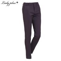ราคา Lady Plus กางเกงขายาว Long Pants 3003PL กางเกงทำงาน ทรงสลิม สีเทาเข้ม (6565536674)