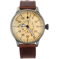 ราคา CamoOutdoor Mil Tec Luftwaffe Me109 Aviator Vintage German WW2 Flieger Pilot Mens Watch Military Easy to Read Calfskin Brown Leather Strap 3Atm Analog Quartz (19447339562)