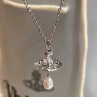 ราคา 2023แท้นำเข้า Vivienne Westwood สร้อยคอไข่มุกสไตล์บาร็อคหรูหราของแม่ราชินีสร้อยเสื้อกันหนาวหวานแหววอเนกประสงค์หรูหราน้ำหนักเบา (20639314155)