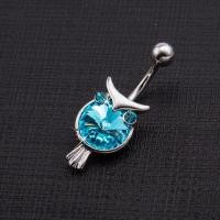 ราคา จิวสะดือสแตนเลสแท้ 316L รูปนกฮูก JN207 (18948592808)