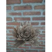 ราคา ดอกโบตั๋น ดอกไม้ประดิษฐ์ จากกาบกล้วย สีธรรมชาติ (20822799265)